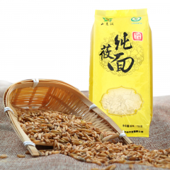 【自营】 山西特产 山老汉纯莜面750g 便携袋装