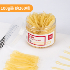 【自营】 得力乳胶圈办公用品橡皮筋财务牛皮筋橡胶圈橡皮钓鱼头饰收纳3213 100g  3213 D