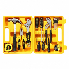 得力3701手动家用工具箱套装16件套装多功能组合工具箱工具套装 家用工具箱套装 3701