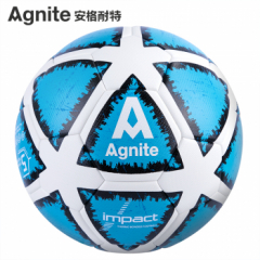 【自营】得力安格耐特（Agnite）足球 标准5号球训练比赛耐磨PU贴皮 F1210 机缝足球 5号