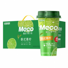 【自营】香飘飘Meco蜜谷果汁茶饮料即饮品 整箱400ml*8杯 泰式青柠 400ml*8杯