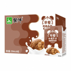 【自营】蒙牛早餐奶核桃味利乐包250ml*16盒整箱早餐牛奶饮料 核桃味 250ml*16盒