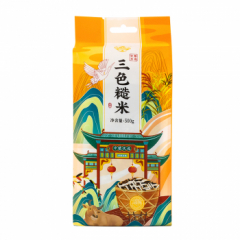 【自营】三色糙米500g*2 黑米红米糙米饭 五谷杂粮米粗粮主食低脂健身餐 真空装 三色糙米 500