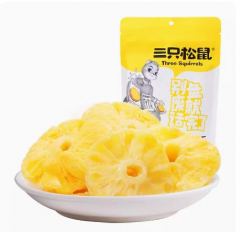【自营】三只松鼠菠萝干106gx4袋蜜饯水果凤梨干零食小吃